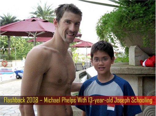 Flashback 2008 – Michael Phelps With 13-year-old Joseph Schooling