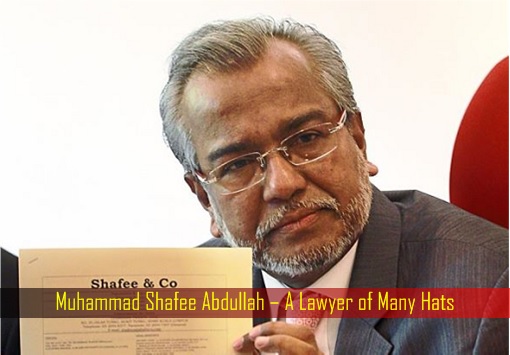 Mohamed Shafee Abdullah, right, lawyer of former Prime Minister