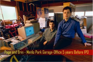 Page and Brin - Menlo Park Garage-Office 5 years Before IPO