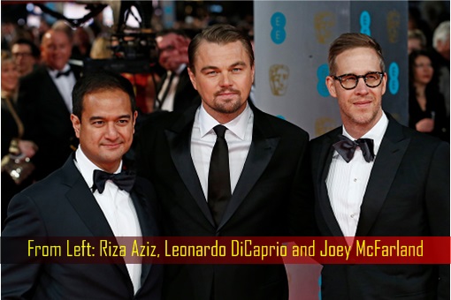 Wolf of Wall Street - Riza Aziz, Leonardo DiCaprio and Joey McFarland