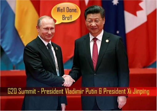 Group of 20 Summit – President Vladimir Putin Congratulates President Xi Jinping