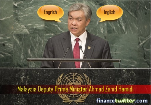 Zahid Should Be Proud And Spoke Excellent "Malay", Not Horrible "English" |  FinanceTwitter