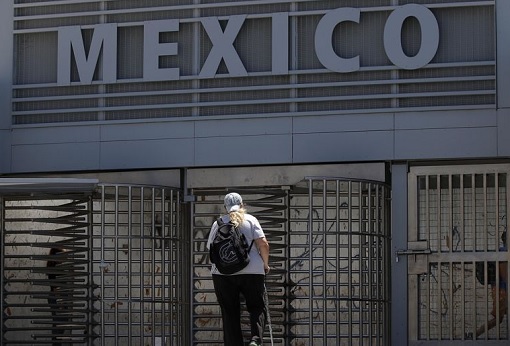 Mexico Border Gate With America
