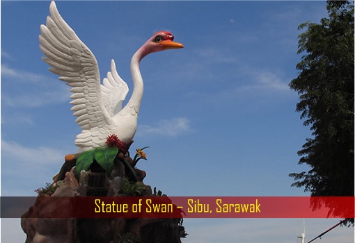Statue of Swan – Sibu, Sarawak