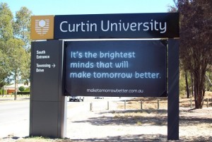 curtin-university-south-entrance-signboard