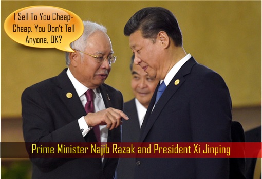 prime-minister-najib-razak-and-president-xi-jinping-sell-assets-cheaply-to-china