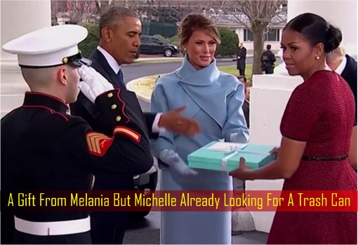 A Gift From Melania But Michelle Already Looking For A Trash Can