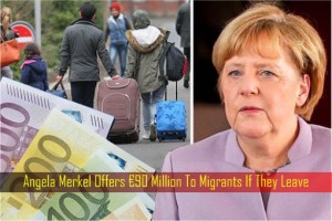 Angela Merkel Offers €90 Million To Migrants If They Leave