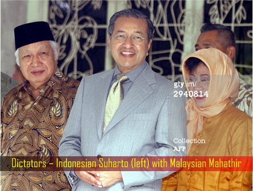 Dictators – Indonesian Suharto with Malaysian Mahathir