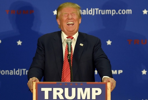 Donald Trump Laughing at Mainstream Media