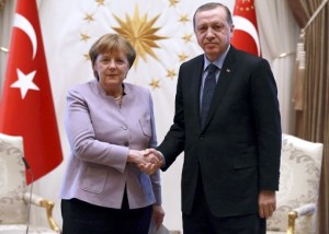 German Chancellor Angela Merkel Meets Turkish President Erdogan