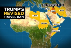 President Trump Revised Travel Ban - Map