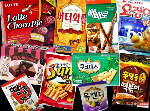 South Korea Lotte Biscuits and Candies