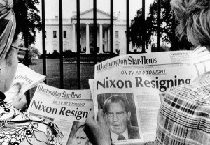 Watergate Scandal - President Richard Nixon Resigns - White House