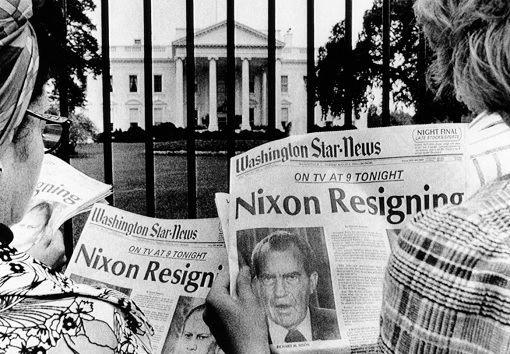 Watergate Scandal - President Richard Nixon Resigns - White House