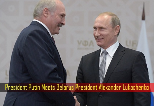 President Putin Meets Belarus President Alexander Lukashenko