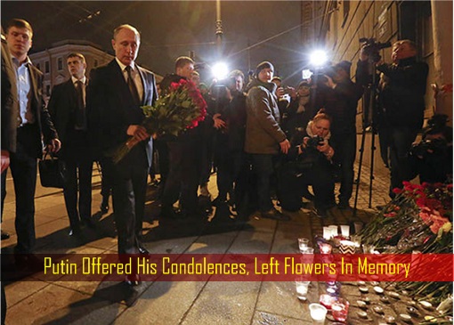 Putin Offered His Condolences, Left Flowers In Memory