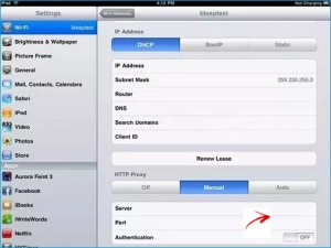 Setting Proxy Server on Apple iPhone IOS