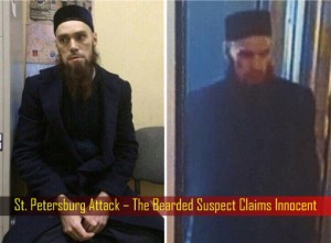 St. Petersburg Attack – The Bearded Suspect Claims Innocent