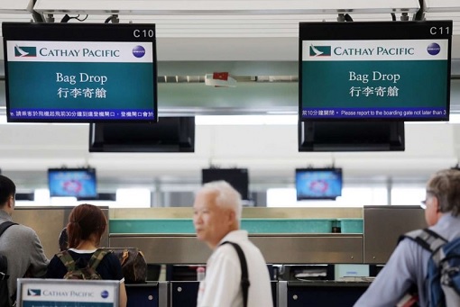 Cathay Pacific Airlines - Counter - Bag Drop Message