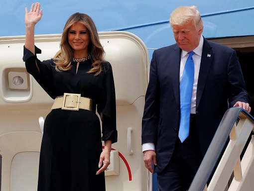 Fashion Diplomacy - Melania Trump First Foreign Trip - Saudi - Stella McCartney Jumpsuit