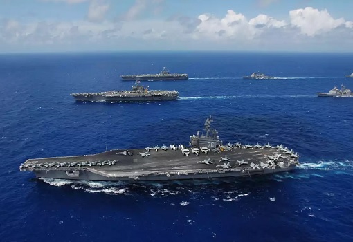 Three US Aircraft Carriers