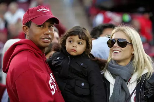 Tiger Woods - Wife Elin Nordegren and Kid