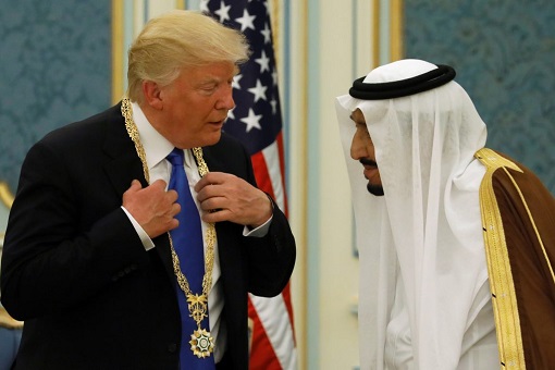 U.S. President Donald Trump Received Gold King Abdulaziz Medal
