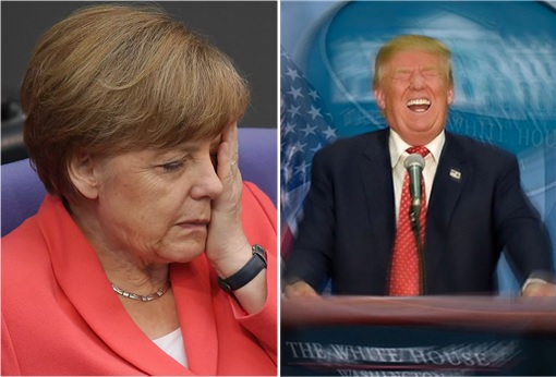 Climate Change Global Warming - Donald Trump Piss Off Angela Merkel