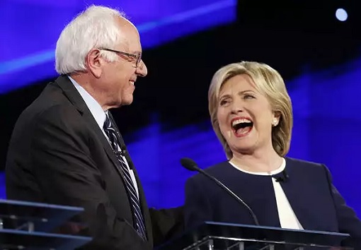 Democrat Liberals - Bernie Sanders and Hillary Clinton