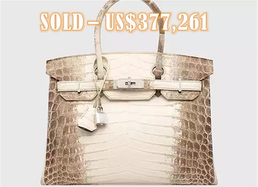 New Record - Hermès Birkin - Matte White Himalaya Niloticus Crocodile - USD377261