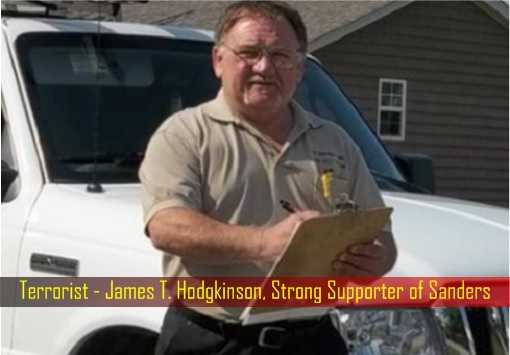 Terrorist - James T. Hodgkinson, Strong Supporter of Sanders