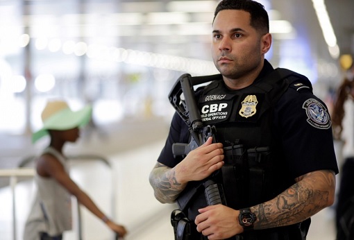 Armed US Immigration and Customs Officers - CBP