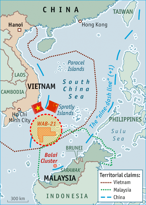 China vs Vietnam - Oil Field Dispute - Block 136-03 - Wan-an Bei-21