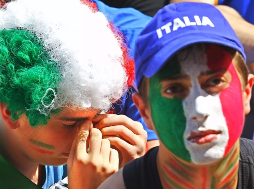 Italy Youth Unemployment - Football Fans