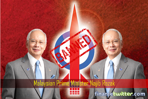 Prime Minister Najib Razak - Banning Opposition DAP Rocket