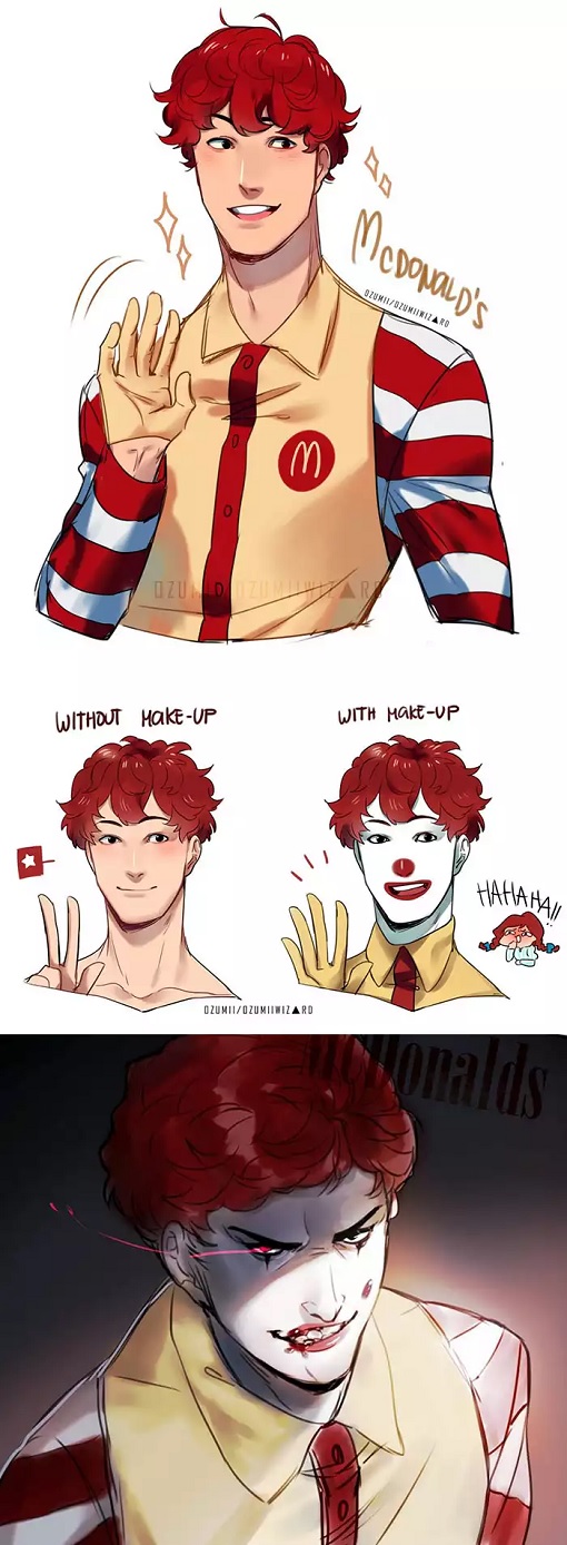 This Is What Billion-Dollar Fast Food Mascots Would Look Like As Anime