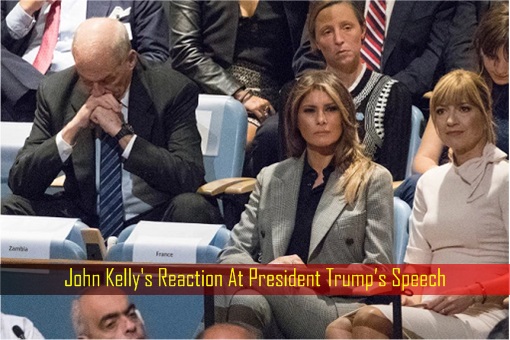 Destroy North Korea - John Kelly's Reaction At President Trump’s Speech
