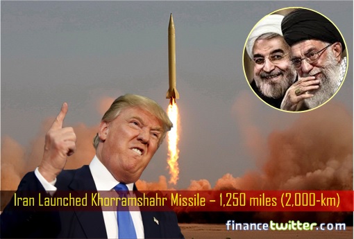 Iran Launched Khorramshahr Missile – 1,250 miles (2,000-km)