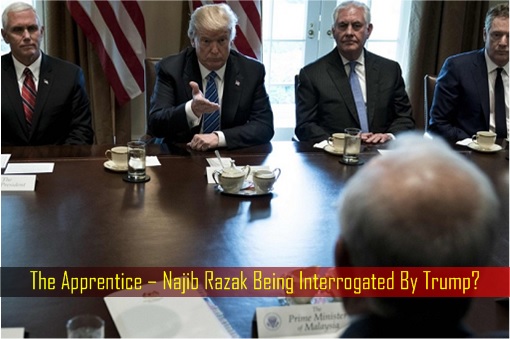 Najib Razak Meets Donald Trump at White House - Apprentice - Najib Interrogated by Trump