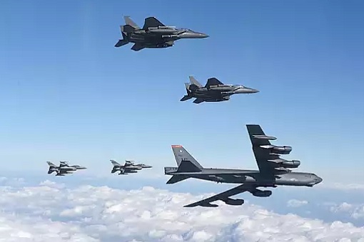 US Bombers and Fighter Jets at North Korea