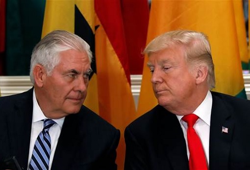 Clashes - Rex Tillerson with Donald Trump