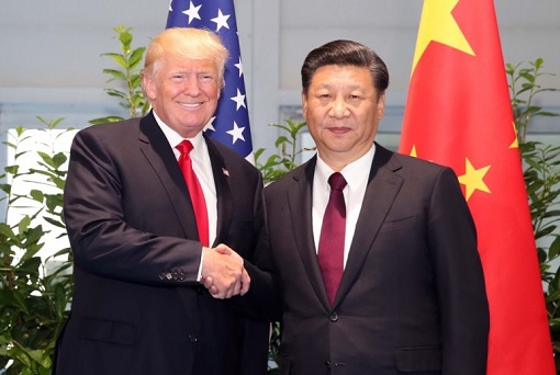 President Donald Trump Handshake President Xi Jinping