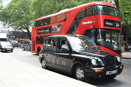 Uber Black Cab in London