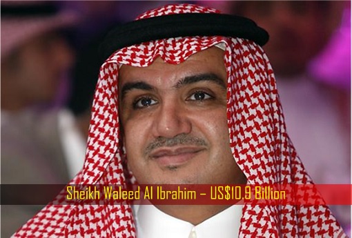 Sheikh Waleed Al Ibrahim – US Dollar 10.9 Billion