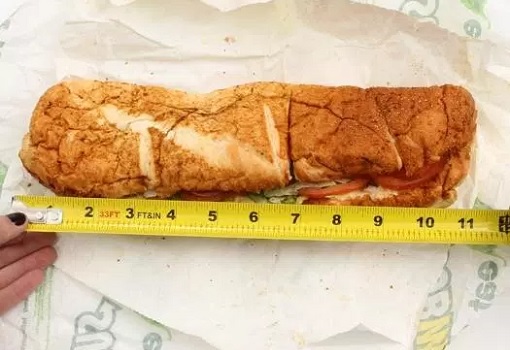 Subway Footlong Sandwich - Only 11 Inches - Cheating