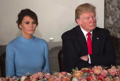 Donald and Melania Trump - Angry Unhappy on Inauguration Day