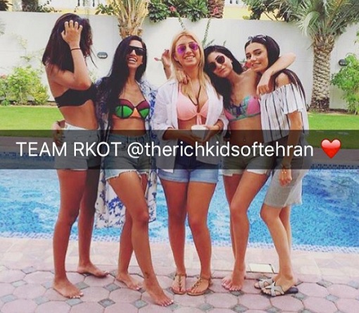 Rich Kids of Tehran - Girl in Bikini Showing Cleavages