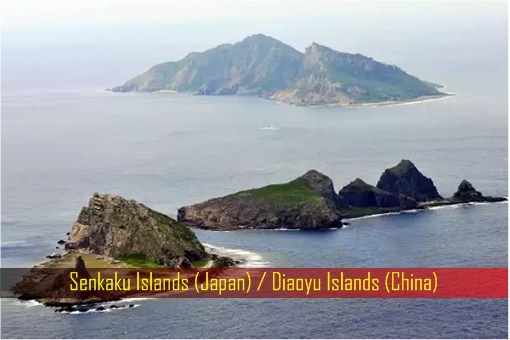 Senkaku Islands Japan - Diaoyu Islands China