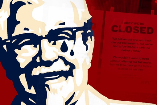 KFC UK Crisis - Closed - Delivery System Problem